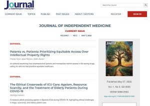 Journal of Independent Medicine (website screenshot)