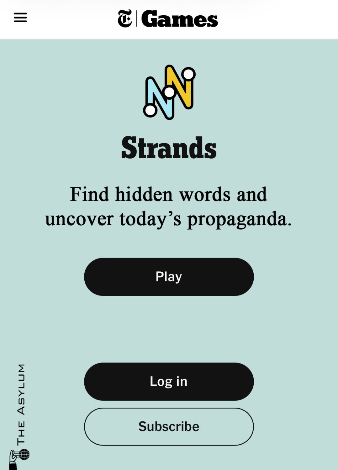 Strands parody meme: Strands. Find hidden words and uncover today's propaganda.