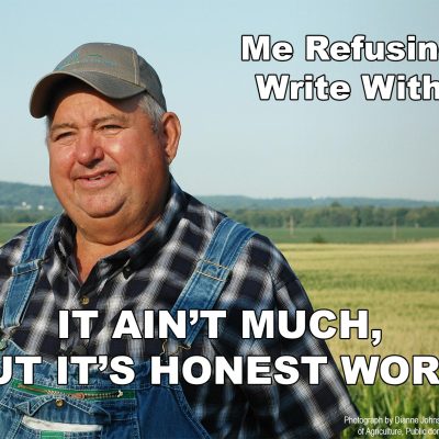 Me refusing to write with AI. It ain't much, but it's honest work.